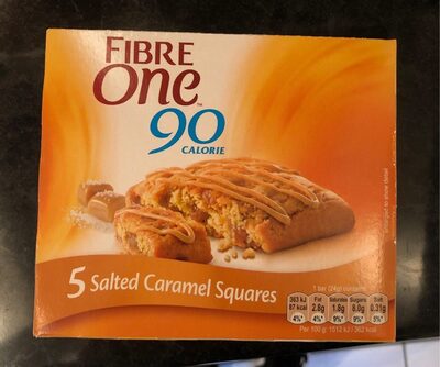 Fibre One Salted Caramel Bars 5X24G - 8410076620040