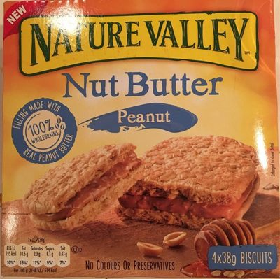 Nature Valley Nut Butter Peanut Biscuit Cereal Bars - 8410076620293