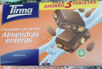 Chocolate con leche almendras enteras - 8410085240147