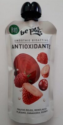 Smoothie bioactivo antioxidante frutos rojos, remolacha, platano, zanahoria, quinoa