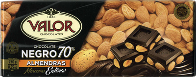 Chocolate negro 70% con almendras enteras - 8410109000726