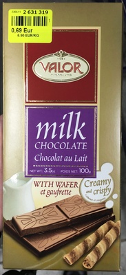 Chocolat au lait et gaufrette - 8410109050974