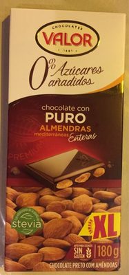 Chocolate con puro almendras mediterraneas enteras - 8410109100785