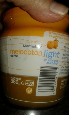 Mermelada melocotón light - 8410154011005