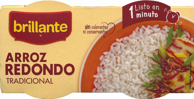 Arroz redondo tradicional cocido para guarnición pack 2 envase 125 g