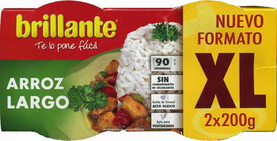 Arroz cocido largo formato xl pack 2 envases 200 g