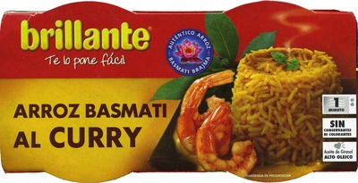 Arroz al curry cocido para guarnición pack 2 envases 125 g - 8410184800082