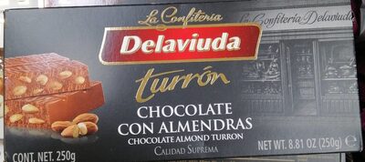 Turrón chocolate con almendras - 8410223701561