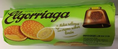 Elgorriaga Galletas rallenas con crema sabor limon - 8410255009253