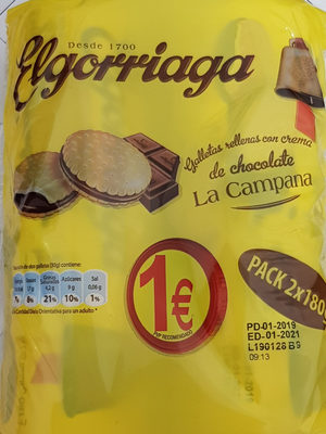 Galletas chocolate Elgorriaga - 8410255919668