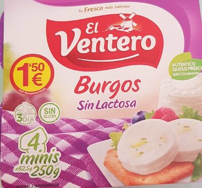 Queso Burgos sin lactosa - 8410285190709