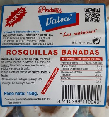 Vai-rosquilla Bañada 12 Unid - 8410288110049