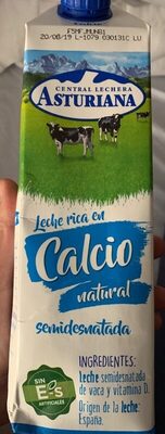 Leche rica en calcio semidesnatada - 8410297112362