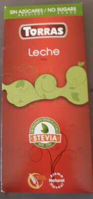 Chocolat au lait et stevia sans gluten - 8410342002259