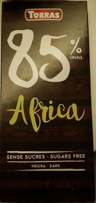 Ref 19 Xocolata 85% Sense Sucre Africa 100GR Torras - 8410342004710