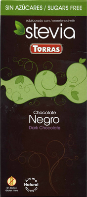 Tableta de chocolate negro edulcorado con estevia 60% cacao - 8410342007032