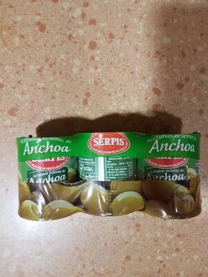 Aceitunas rellenas de anchoa pack 3 latas 50 g