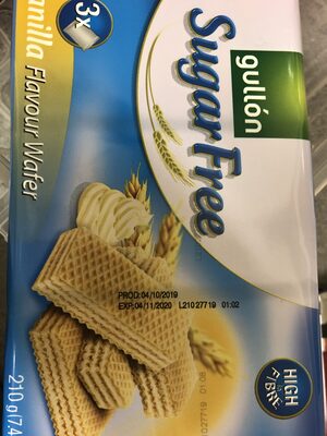 Gullon Suger Free Vanilla Wafer - 8410376039740