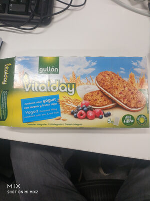 Vitalday sandwich de galletas integrales con