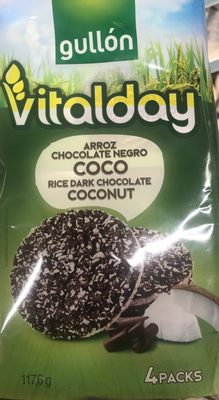 Vitalday arroz chocolate negro y coco - 8410376053197