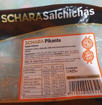 SCHARA Salchichas Pikante - 8410448009510