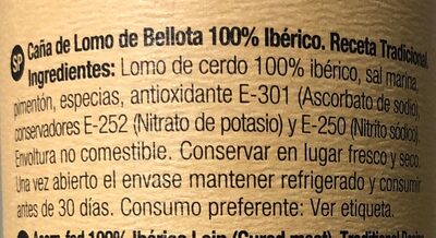 Caña de lomo de bellota 100% iberico 5J - 8410468003338