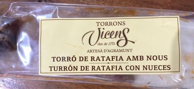 Turron de ratafia con nueces - 8410495951404