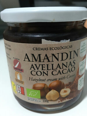 Crema De Avellanas Con Caco Sin Aceite De Palma Eco Amandin - 8410509000579