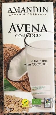 Leche De Avena Con Coco Eco Amandin - 8410509003136