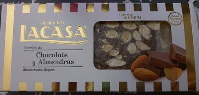 Lacasa Turrón De Chocolate y Almendras - 8410740901888
