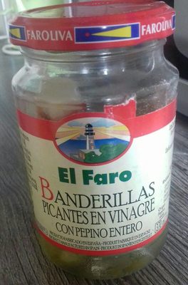 Banderillas picantes en vinagre con pepino entero lata 150 g