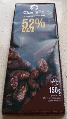 Chocolate extrafino puro 52% cacao - 8411273000185