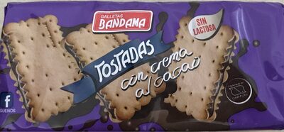 Galletas bamdama tostadas con crema de cacao - 8411309500146