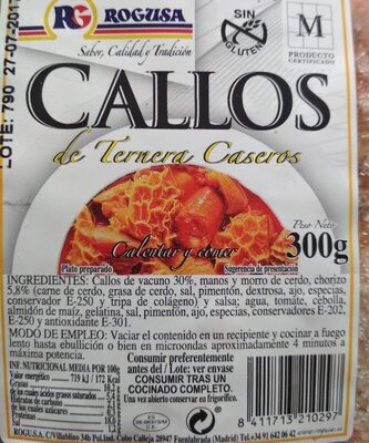 Callos de ternera caseros - 8411713210297