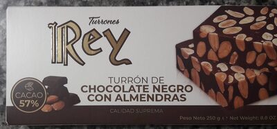 Turrón de Chocolate Negro con almendras - 8411863002599