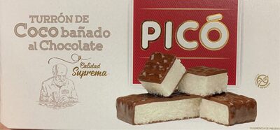 Turrón de Coco bañado al Chocolate - 8412115000790