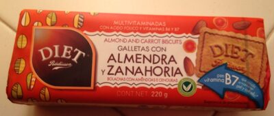 Galletas con almendra y zanahoria - 8412224019157