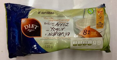 Tortitas de arroz de yogurt y naranja Diet - 8412224040175