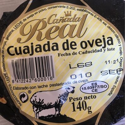 Cuajada de oveja - 8412242600016