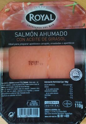 Salmón ahumado con aceite de girasol - 8412480517015