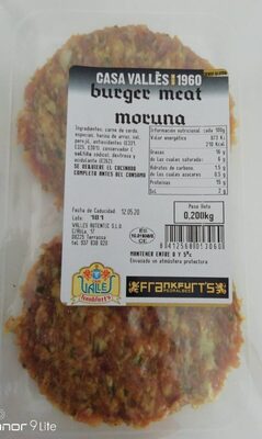 Burger meat moruna - 8412568053060