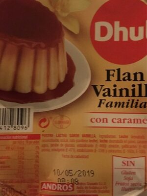 Flan de vainilla familiar con caramelo - 84128096