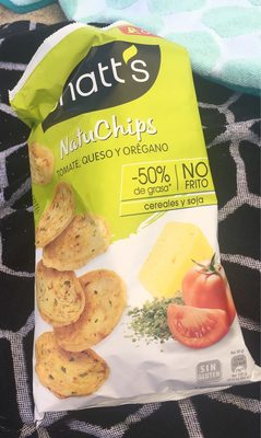 Snatt's natuchips tomate, queso y orégano a base