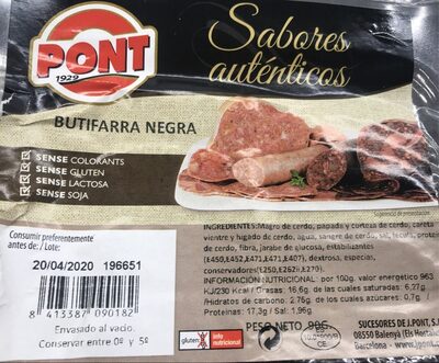 Butifarra negra - 8413387090182