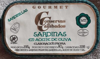 Sardinas en aceite de oliva Gormet - 8413610701373