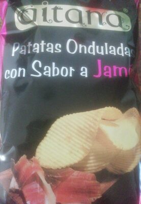 Patatas onduladas con sabor a jamón - 8413670500015