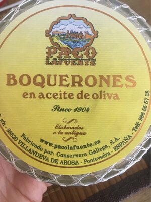Boquerones en aceite de Oliva - 8414279361106