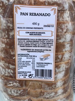 PAN REBANADO - 8414606606252