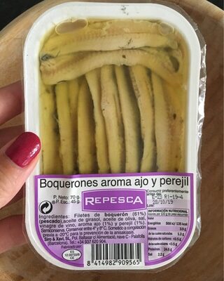 Boquerones aroma ajo y perejil - 8414982909565