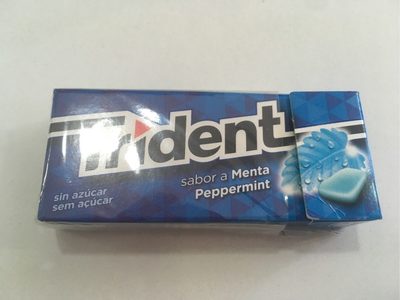 Chewing gum trident peppermint sans sucre - 84164445